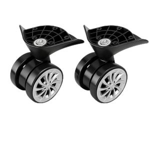 Suitcase Casters 1 Pair Luggage Wheels Replacement, Sturdy Nylon Plastic Luggage Suitcase Wheel 360 Swivel Trunk Luggage Wheel Spare Part Replacement Travel Suitcase Caster Wheels