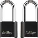 2 Pack Heavy Duty Weatherproof Combination Padlock, Outdoor Combination Lock with Long Shackle for Gate, Fence, Warehouse, Storage Unit,Garages