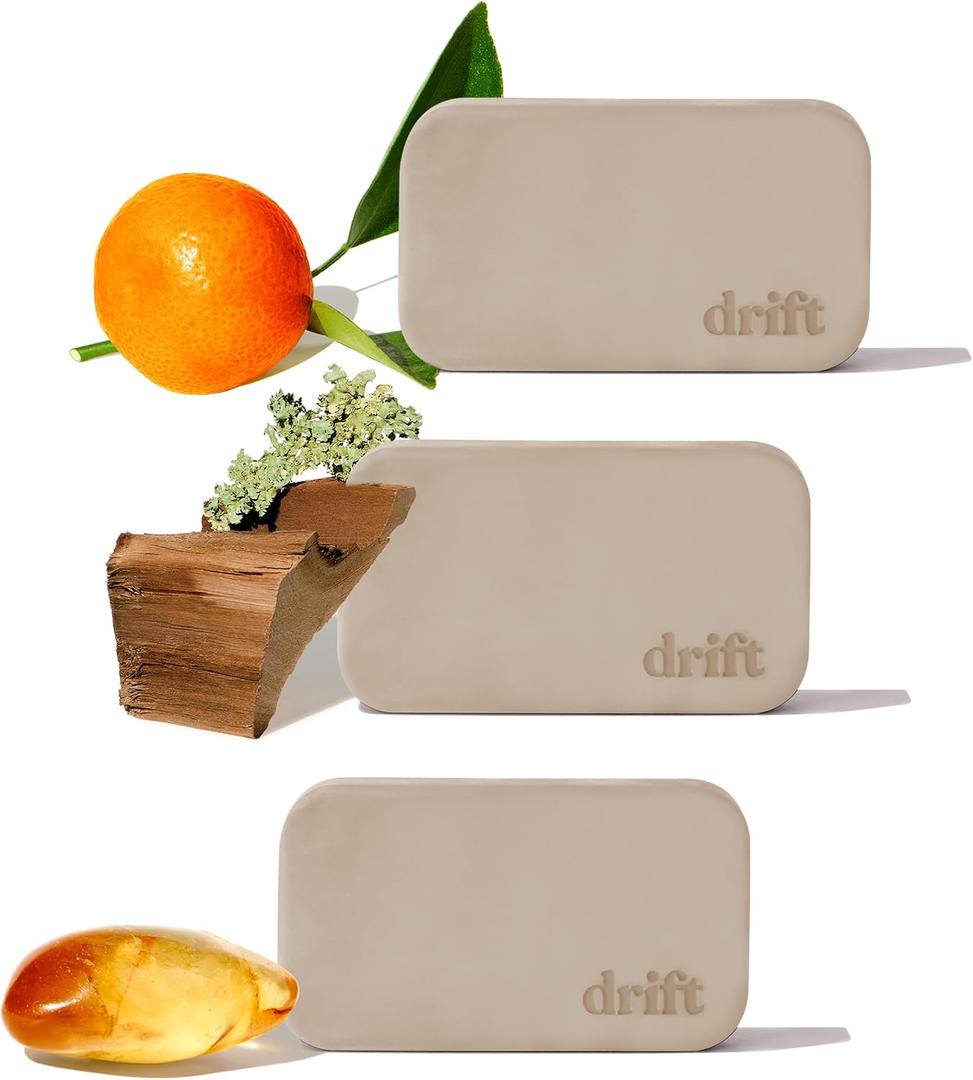 Drift Car Air Freshener - The Original Stone Air Freshener - Car Odor Eliminator - Long Lasting Scent - Metal Clip - Essential Oils - Clean Ingredients - Variety 3 Pack Refill - NO CLIP INCLUDED