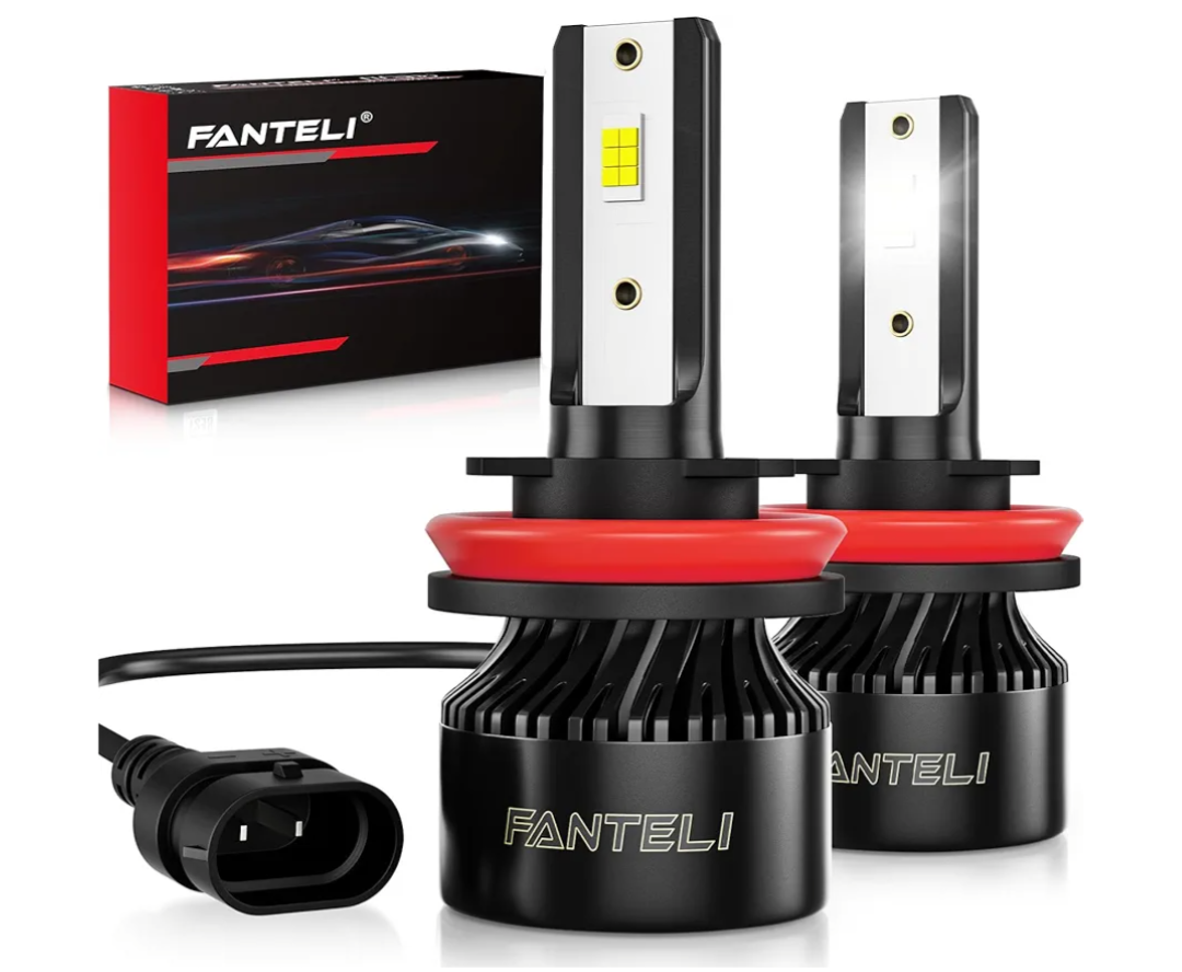 Fanteli 9012/HIR2 LED Light Bulbs 60W 12000LM 6500K Cool White Pair 600%