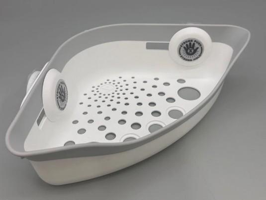 SlipX Corner Shower Basket Caddy, Adjustable Power Lock Suction Cups