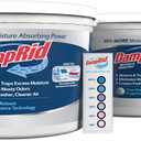 DampRid Hi-Capacity Moisture Absorber Bucket, Fresh Scent, 2 lb. 15.5 oz. & Moisture Detection Strip (2 Pack), Attracts & Traps Excess Moisture