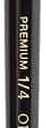 KINGART Premium Original Gold 9800-1/4 Dagger Striper Series Artist Brush, Golden Taklon Synthetic Hair, Short Handle, for Acrylic, Watercolor, Oil and Gouache Painting, Size 1/4"