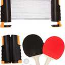 Trademark Innovations Anywhere Table Tennis Set with Paddles and Balls