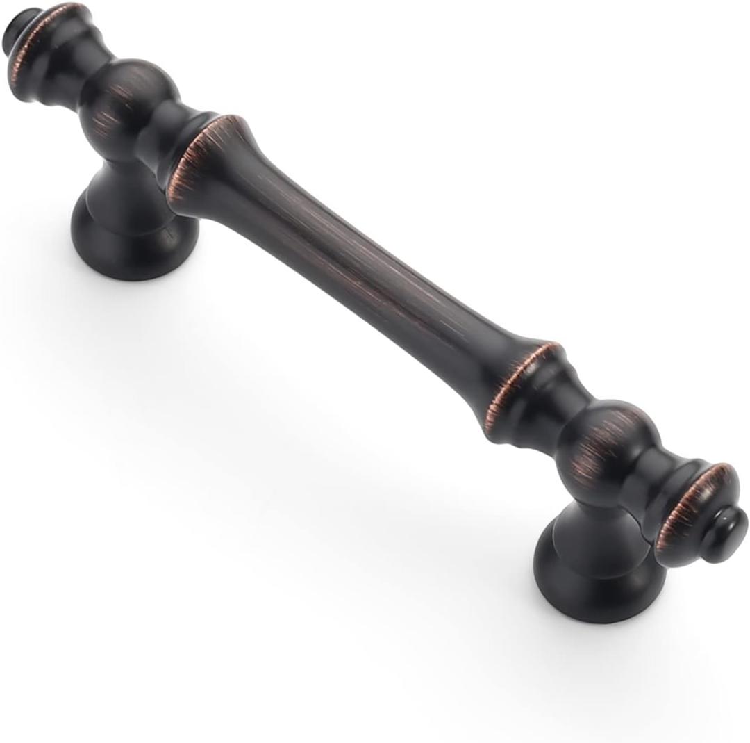 Asidrama 5 Pack 3 Inch(76mm) Oil-Rubbed Bronze Kitchen Cabinet Handles, Cabinet Pulls Kitchen Cabinet Hardware for Cupboard Drawer Handles Dresser Pulls