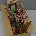 5Pcs Artificial Fake Flowers Plants Silk Hydrangea 1 Flower Head Arrangements Wedding Bouquets Decorations Plastic Floral Table Centerpieces Home Kitchen Garden (Dusty Pink)