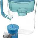 Kishu Charcoal Reusable Water Filter for Brita-Style Pitcher & Dispenser - Activated Carbon for Brita Filter - Stainless Steel and Silicone Reusable Charcoal Filter with 6-Month Granules Supply