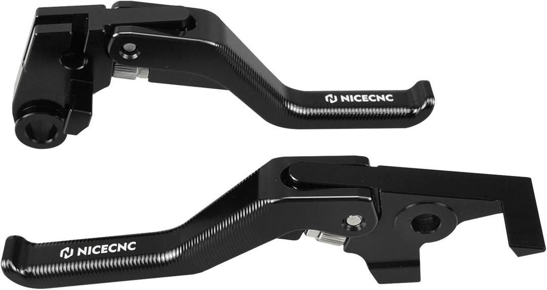 NICECNC Shorty Brake Clutch Lever Brake Clutch Handle Compatible with Yamaha Tenere 700/XTZ700 2019-2024,Tenere 700 World Raid 2022-2024,MT-09 2018-2020,MT-07 2018-2020,Tenere 700 Accessories,Black