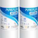 PUREPLUS 5 Micron 10" x 4.5" Whole House Sediment Home Water Filter Replacement Cartridge for DGD-5005, RFC-BBSA, HD-950, WFHD13001B, W15-PR, GXWH30C, GXWH35F, Aqua-Pure AP817, PP10BB, 2PACK