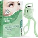 Heated Eyelash Curler, Fast 5s Heat up, 24 Hours Long Lasting, Rechargeable Electric Lash Curler, Temperature Control, Safe Anti-Burn Eye Lash Curler, Quick Natural Curling Lashes (Green)