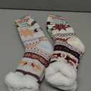 Winterlace Fuzzy Fluffy Slipper Socks, 3 Pairs Womens Sherpa Non Slip Plush Comfy Cozy Cabin Sock, Size: One Size