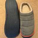 VeraCosy Men's Quilted Slip-on Slippers Technical-cloth Soft Fuzzy Comfy Non-slip Campground Style House Shoes Green 11-12