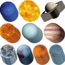 60 Pcs Solar System Cutouts for Bulletin Board 9 Planets Galaxy Wall Decal Planet Wall Stickers Decals for Science Classroom Bedroom Outer Space Decor Universe Theme Party Astronomy Bulletin Board