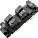 Driver Side Master Power Window Switch Replacement fits for 2004-2012 Chevrolet Chevy Colorado & GMC Canyon, 2006-2010 Hummer H3, 2009-2010 Hummer H3T, Front Left, Replaces OE 25779767