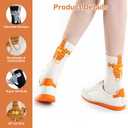 2 x 6 Pairs Cat Socks with Balls, 3D Cute Novelty Funny Animal Socks with Pompoms, Hilarious Soft Puffy Cartoon Kitten Sock Christmas Birthday Gifts for Cat Owners