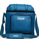 Coleman Chiller Insulated Soft Cooler, Leakproof 9/16/30 Can Cooler with 12+ Hour Ice Retention, Made with Recycled Materials, Great for Lunch, Camping, Beach, Pool, Sports, & More