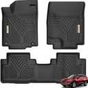 YITAMOTOR Floor Mats for Honda CR-V 2012-2016 EX & LX & SE, Black All-Weather Custom Fit Front 1st & 2nd Row Floor Liner Set