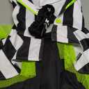 Spooktacular Creations Halloween Costume for Girls, Horror Black and White Vertical Striped Costume for Kids, Halloween Dress Up, Role Play, Cosplay Party, Medium(7-8 yrs)