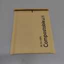 6x10 100% Biodegradable Bubble Mailers,25 Count Kraft Brown #0 Compostable Padded Packaging Wrap Envelopes Pouches Eco Friendly Self Seal Bags