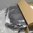 Seat Covers Fit for Ford F150 2009-2026 and Crew Cab F250 F350 F450 2017-2026 Full Set with Waterproof Leather, Automotive Vehicle Cushion Cover for Cars Pick-upBlack&Grey (#110 Black&Gray)