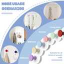 Suction Cup Hooks, Suction Cup Hooks for Shower,Removable Towel Hooks for Bathroom Window Glass Door Wall, Bath Robe Looafh Wreath Hook for Hanging