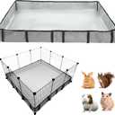 DZWLKJ Guinea Pig Cage Liner Tarp Bottom Waterproof and Washable Base Also for Rabbits, Bunny, Chinchillas, Hedgehog, Ferrets and Other Small Animals(36x36 inches)