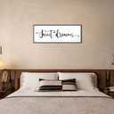 Sweet Dreams Wall Decor Above Bed: Farmhouse Bedroom Sign Guest Room Wall Decor,32x12 Inch Framed Canvas Modern Master Bedroom Wall Art Rustic Hanging Plaque Home Decor