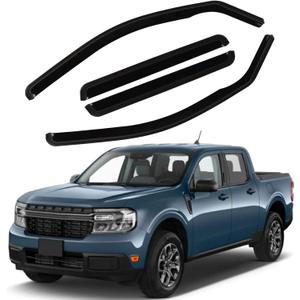 4PCS in-Channel Rain Guards Fit for Ford Maverick 2022 2023 2024 2025 2026, Front and Rear Window Visors Wind Deflectors, Vent Shade Weather Shield for 2022-2026 Maverick Accessories