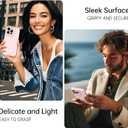 Magnetic for iPhone 14 Pro Case with Screen Protector - Wireless Charging Compatible - Upgraded Camera Protection - Silicone Shockproof Protective Phone Case for iPhone 14 Pro - Pinky White