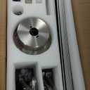 72Inch Large Brushed Nickel Ceiling Fans with Light and Remote Control, 8 Wooden Blades, 6-Speeed, 3CCT, Quiet Reversible DC Motor, Indoor Outdoor Ceiling Fan for Patio/ Living Room/ Garden