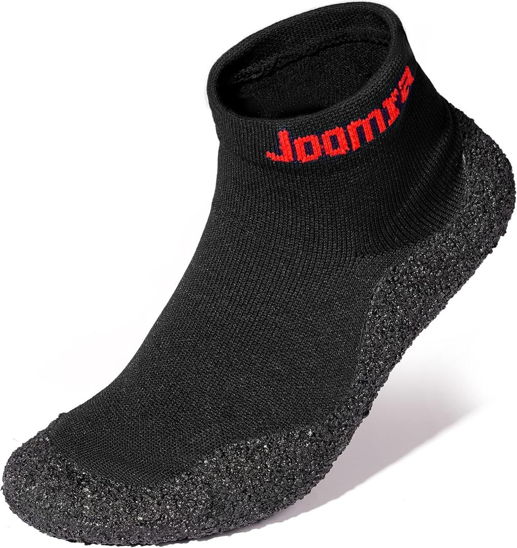 Joomra Men Barefoot Trail Running Sock Shoes Size 10 Unisex Minimalist Whitin Pilates Zero Drop Athletic Hiking Indoor Women Sticky Ladies Breathable Kayaking Trekking Workout Sneakers Black