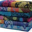Ben Kaufman Terry Beach & Pool Towel - Large Cotton Towels - Soft & Absorbant - Assorted Colors - 30” x 60” - 6 Pack