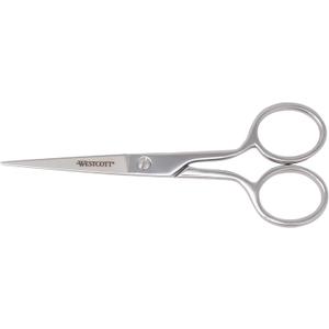 Westcott 5in Forged Fabric and Paper Scissors, Precision Scissors for Embroidery Detail, Sewing, Quilting, Tailoring, Arts and Crafts