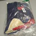 Syhood 2 Pieces Dog Jacket 2 Layers Fleece Lined Dog Jacket Warm Soft Windproof Small Pet Coat for Winter Cold Weather(M,Navy,Red)