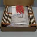 Weysat 6 Set Baskets for Gifts Empty Valentine's Day DIY Bulk Large Woven Bamboo Gift Basket Kit with Handle Wrap Bag Red Bow to Fill for Wedding Birthdays Party Wrapping (Brown)