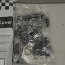 Ulif E13C Heavy Duty Closet Organizer SystemFreestanding Clothing Racks for Hanging ClothesAdjustable Garment Rack 63" W x 16" D x 77" H Hold 960 lbsBlack Clothing Rack with Black Dustproof Cover