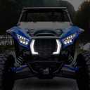 LED Accent Fang Lights for Kawasaki Teryx KRX KRX 4 1000 2020-2025 Accessories, Bright and Durable Front Grille Daytime Running Lights Lamps(2 PCS)