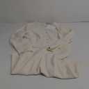 Women's A-Line Tweed Dress Long Sleeve Vintage Work Flare Dresses (Large, White)