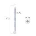 2 x WenSilon(30 PCS) 3/16" x3-1/4 White Concrete Screw Anchor White Flat Head for Anchoring to Masonry, Block or Brick Stucco