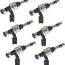 Fuel Injector 12634126 FJ1157 for Chevy&GMC for Cadillac Buick Enclave Lacrosse ATS CTS XTS Camaro Colorado Equinox Impala Limited Traverse Canyon Terrain 2.4L 3.0L 3.6L V6Set of 6)