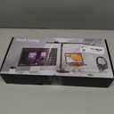 LED Desk Lamp for Home Office, Double Head 24W with Base, Architect Light 5 Lighting Brightness Flexible Gooseneck Table Reading Study, Black