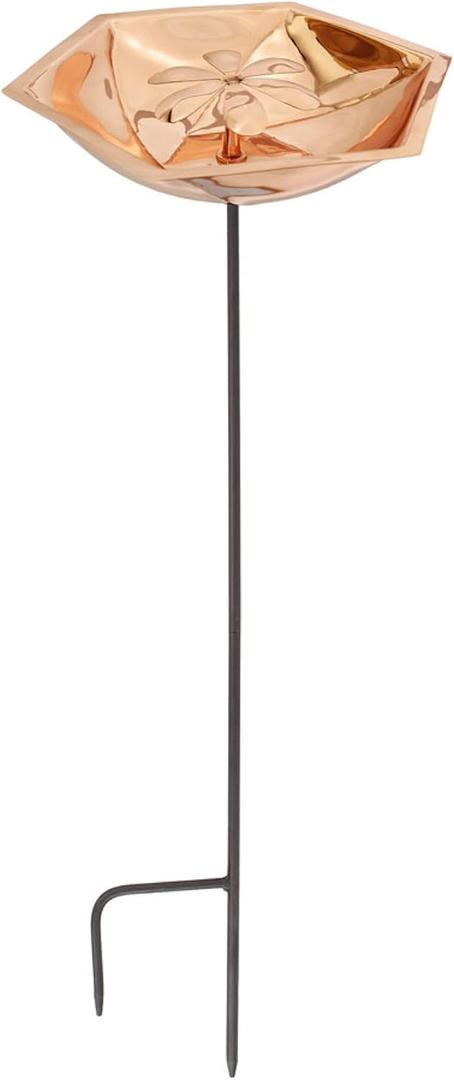 Achla Designs Copper Bee Fountain & Birdbath with Stake