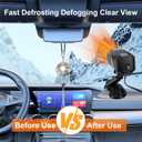 2 x 12v Car Heater, Portable Car Heater, Fast Heating Defogging & Defrosting, 360 Rotary Heating & Natural Wind Car Defroster, Plugs Into Cigarette Lighter (A, Universal)