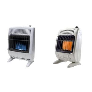 Mr. Heater Vent-Free 20,000 BTU Blue Flame Natural Gas Heater, One Size, Multi & F299711 Corporation Vent-Free 10,000 BTU Blue Flame Natural Gas Heater, Multi
