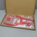 Voodonala for Chevy Camaro Interior Kits Gear Panel Cover Cup Holder Cigerate Lighter Decoration Cover Compatible with Chevrolet Camaro 2017-2023 (Red,4Pcs,ABS)