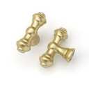 Asidrama 10 Pack Antique Brass Kitchen Cabinet Knobs Dresser Knobs Drawer Knobs Cabinet Hardware Zinc Knobs for Dresser Drawers 3768 AD0018 (Single Hole Knob)