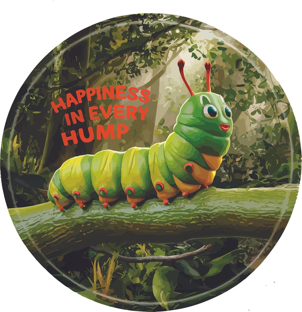Happiness in Every Hump Cute Hungry Caterpillar Wall Decal Wall Dcor Vinyl Sticker Size: 26 x 26