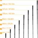 62 Inch Camera Monopod, 8 Sections Heavy Duty Monopod, Aluminum Photography Unipod Stick Trekking Pole with 1/4in to 3/8in Conversion Screw