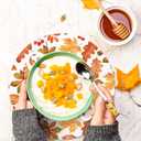 50Pcs Fall Leaves Paper Placemats Autumn Maple Leaf Dinner Mats Disposable Table Mats for Thanksgiving Harvest Party Table Setting