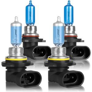 SHENKENUO Fit For Toyota Highlander (2000-2007) 9005+9006 High/Low Beam Ultra - High Performance Halogen Headlight Bulbs Combo,Plug-n-Play,Pack of 4